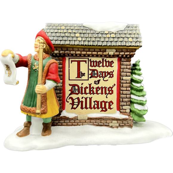Department 56 The 12 Days of DICKENS' VILLAGE SIGN 2000 Box #56.58467 - Picture 2 of 15